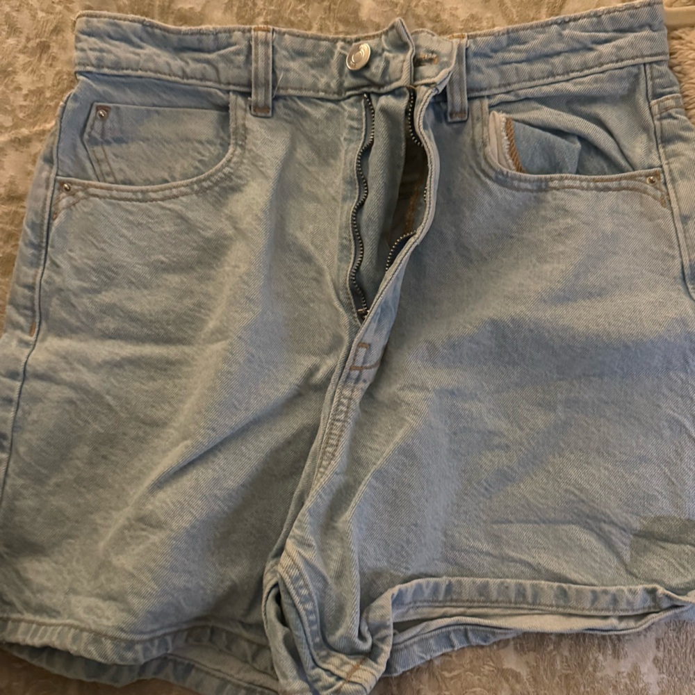 Light Blue Denim Shorts